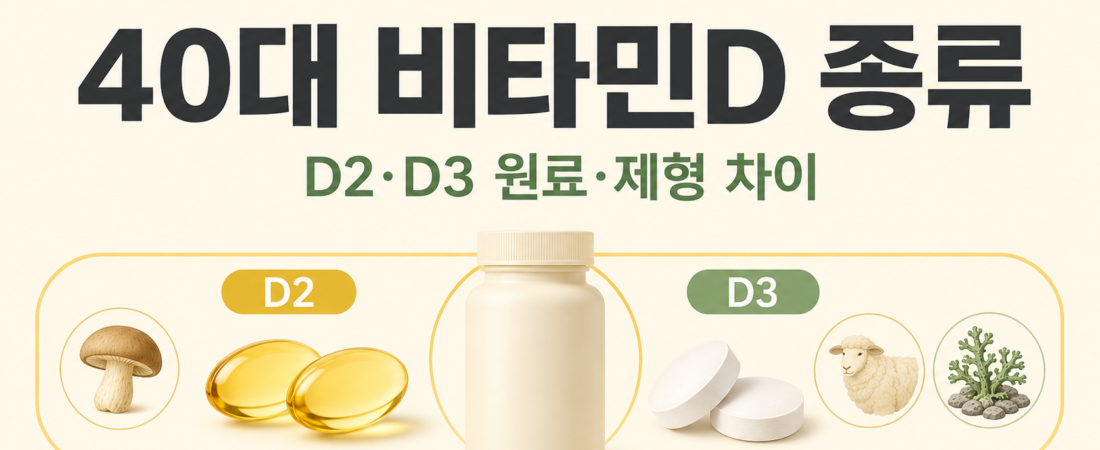 비타민D와 D3 차이: D2·D3 종류와 원료 고르는 법