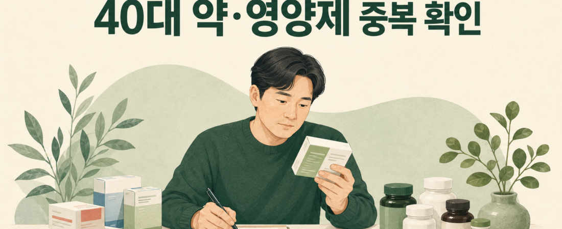 영양제 과다 섭취 증상과 중복 성분 대처법