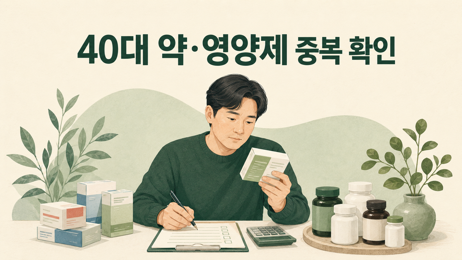 영양제 과다 섭취 증상과 중복 성분 대처법