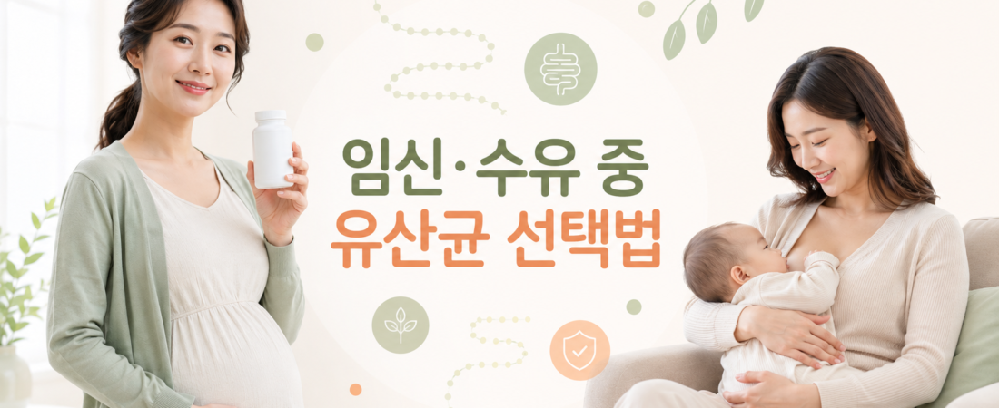 2026년 임신·수유 중 유산균 고르는 법|보장균수·균주·제형 차이