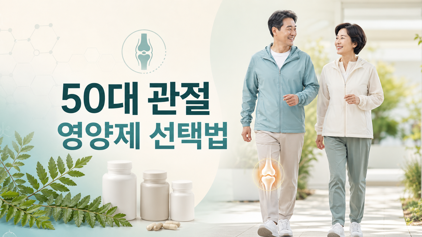 50대 관절 영양제, MSM·NAG·보스웰리아 무엇이 다를까?