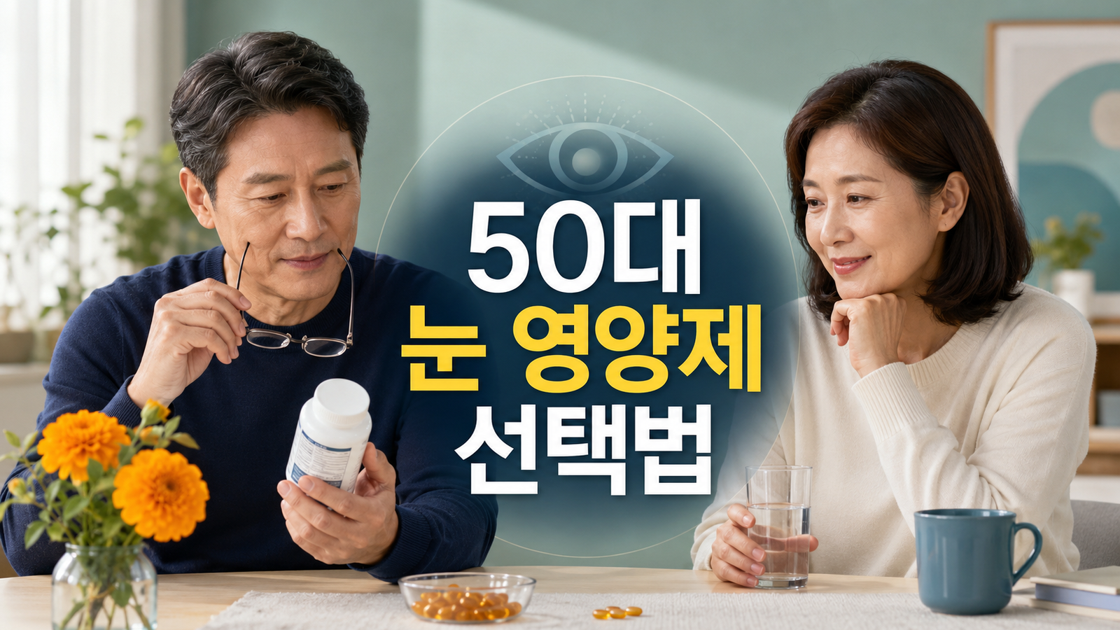 2026년 50대 눈 영양제 고르는 법|루테인·지아잔틴·아스타잔틴 차이