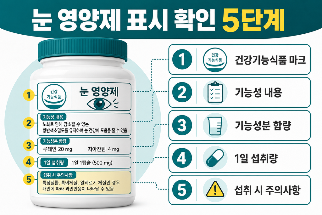2026년 50대 눈 영양제 고르는 법｜루테인·지아잔틴·아스타잔틴 차이 설명 이미지 4