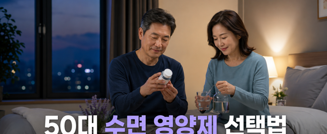 50대 수면 영양제, 감태·락티움·가바 중 무엇을 골라야 할까?
